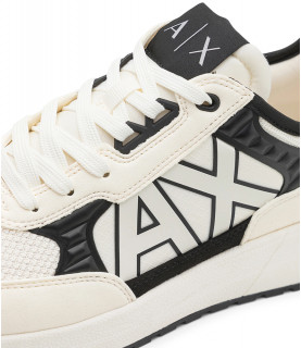 Basket Armani Exchange blanc - XUX090 XV276 N480 OFF WHITE+BLACK