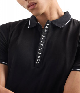 Polo Armani Exchange noir - 8NZF71 ZJH2Z 1200 BLACK