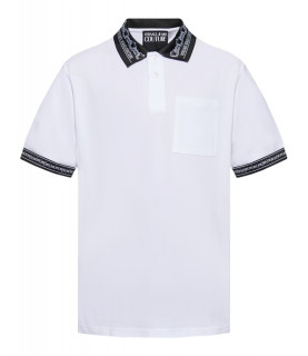 Polo VERSACE JEANS COUTURE blanc-  77GAGT04 CJ01T 003