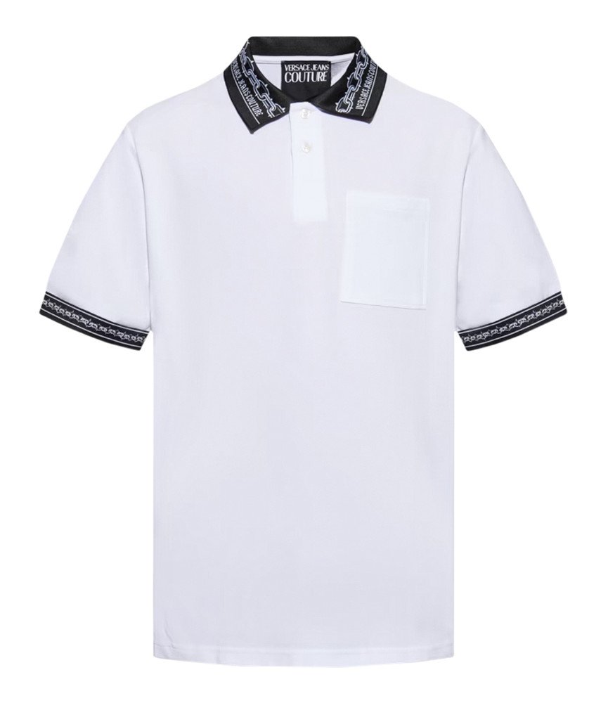 Polo VERSACE JEANS COUTURE blanc-  77GAGT04 CJ01T 003