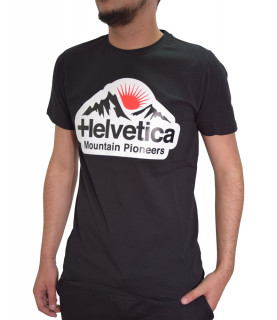 T-shirt HELVETICA noir - POST - H500 BLACK