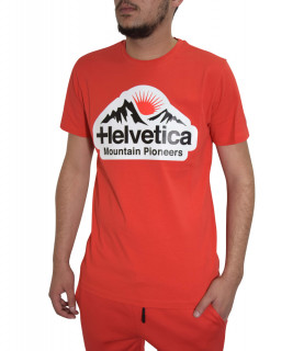 T- shirt HELVETICA rouge - POST - H500 RED